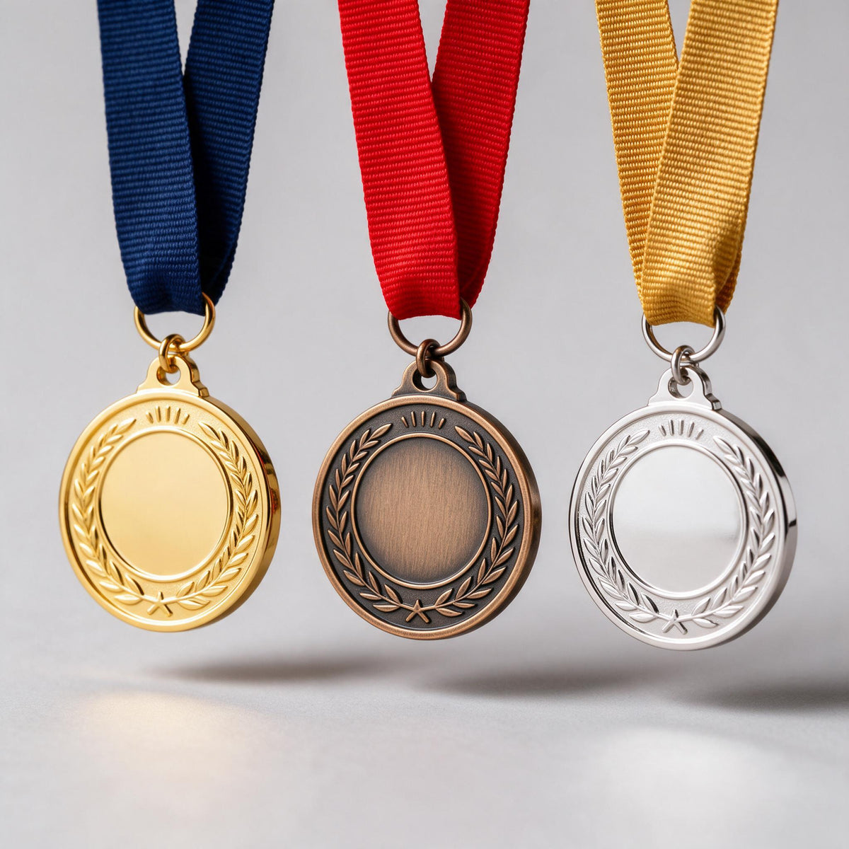 Die cast wearable medal with ribbon (placeholder — final photography pending)