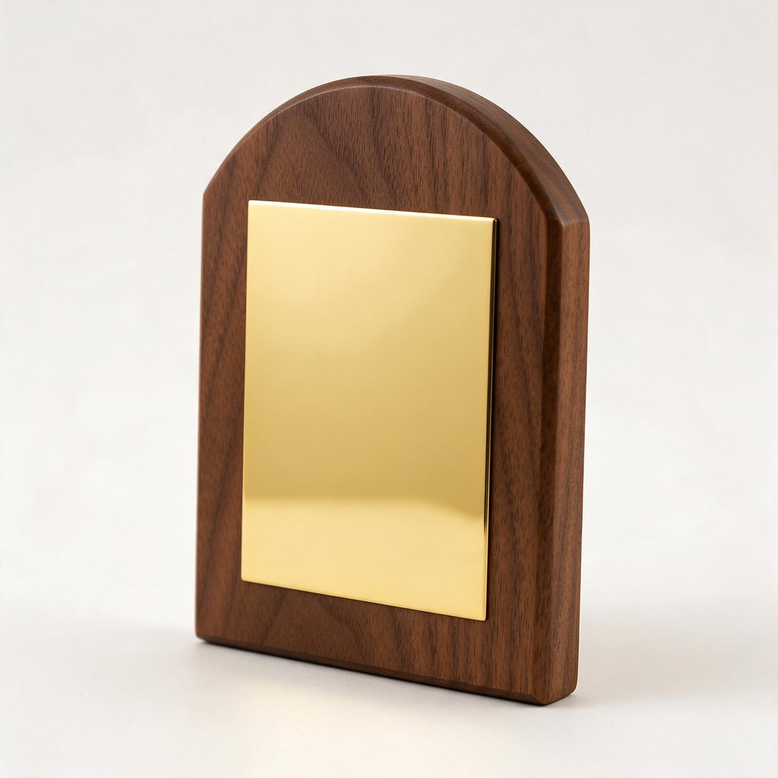Perpetual Plaque — Annual Winner Board with 12–24 Custom Plates Walnut & Brass