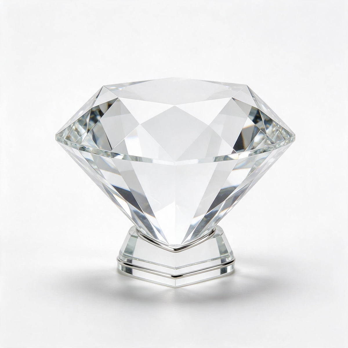 Crystal diamond award, laser engraved K9 optical crystal